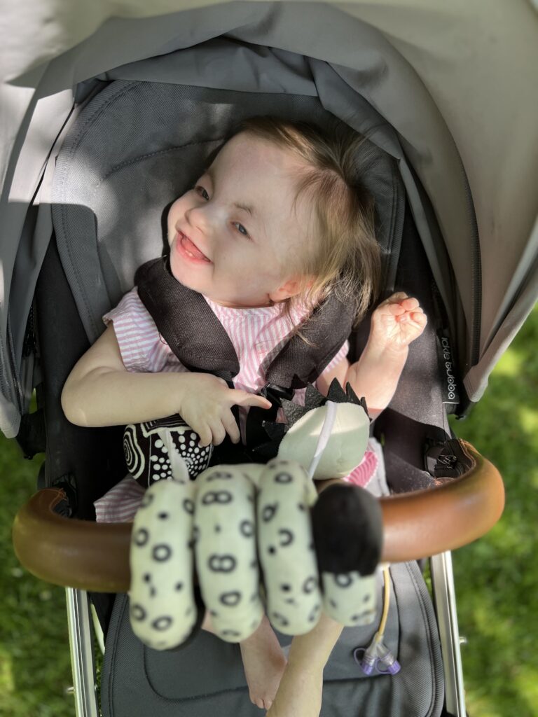 Ella, a thriving trisomy 18 child