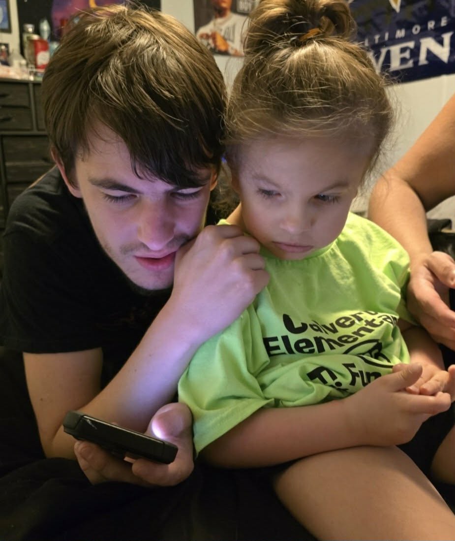 Trisomy 18 child with their sibling